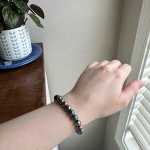 Iridescent Beaded Bracelet